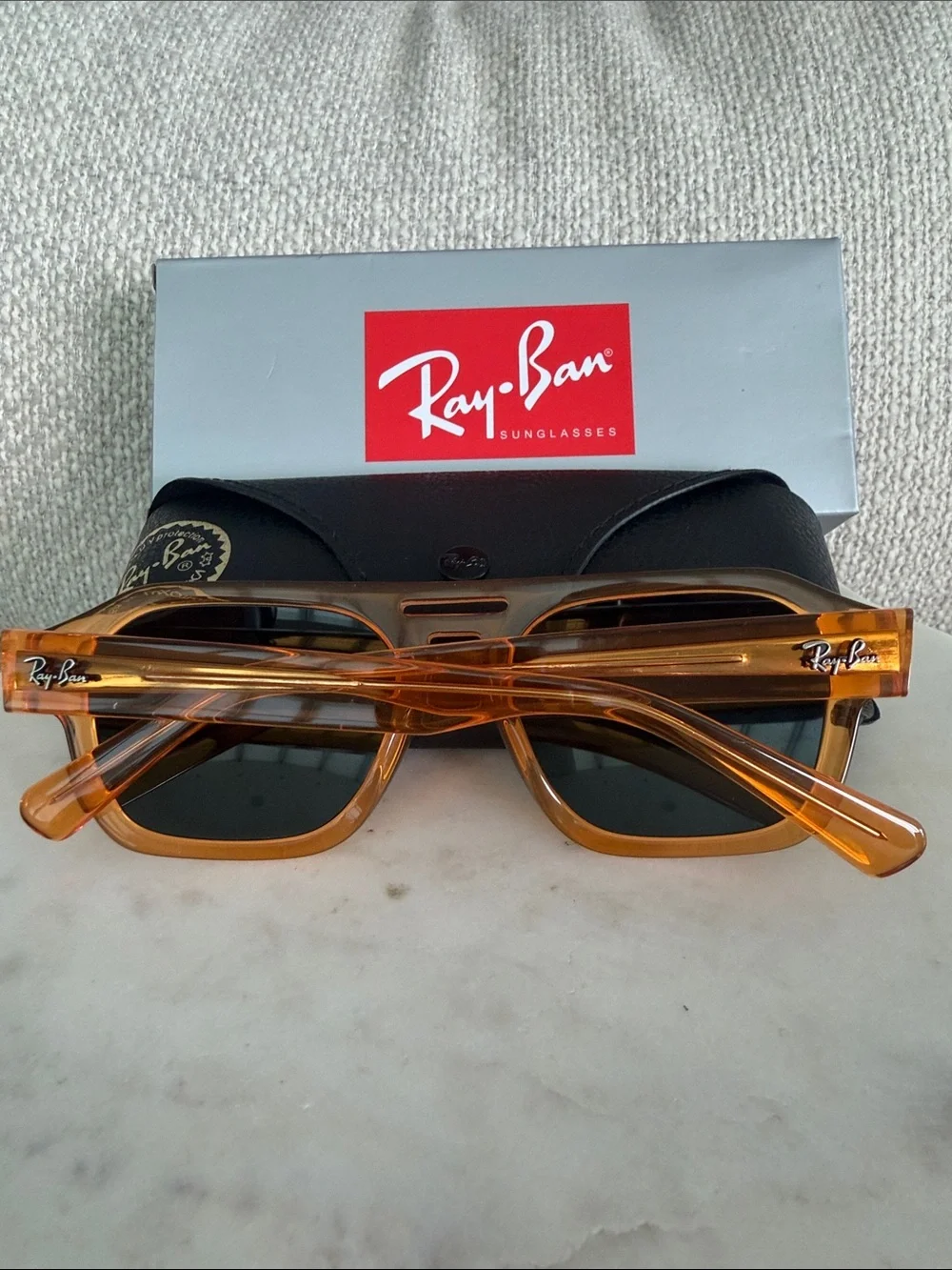 Brand New Ray-Ban Corrigan Bio- Based Transparent Yellow